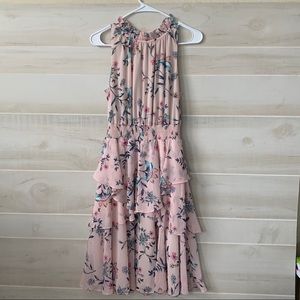 Eliza J Floral Ruffle A-Line Dress - Size 12